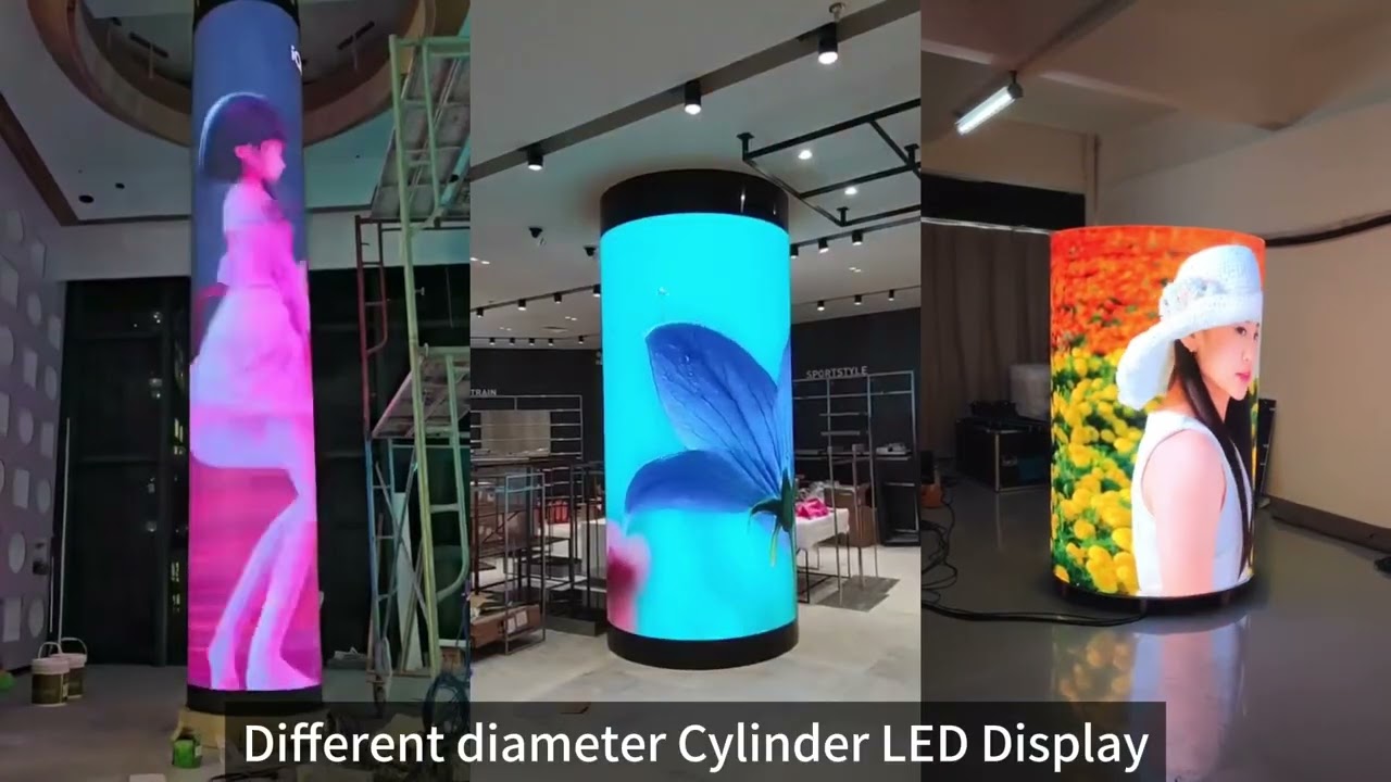 ROUND AND SQUARE PILLAR DISPLAY